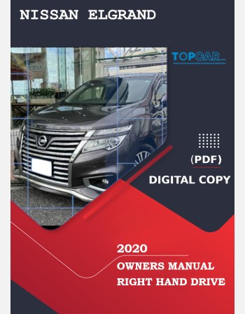 nissan elgrand 2020 owners manual in english
